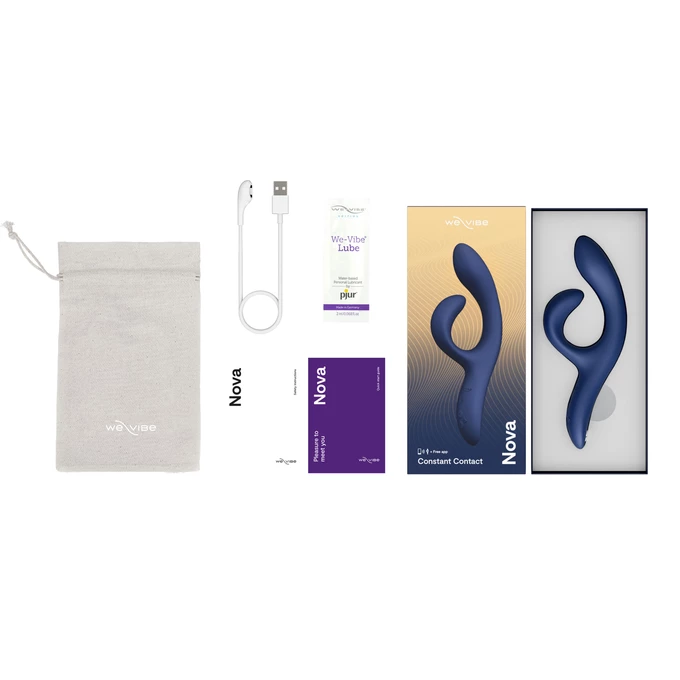 We-Vibe Nova 2, Midnight blue - wibrator króliczek, Niebieski