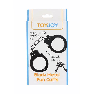 TOYJOY Metal Handcuffs Black - Kajdanki metalowe
