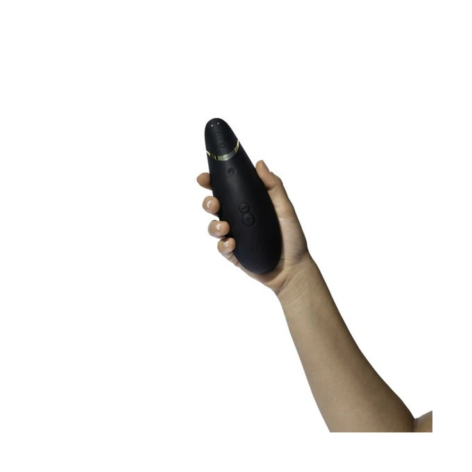 Womanizer Premium 2, Black - Bezdotykowy masażer łechtaczki, Czarny