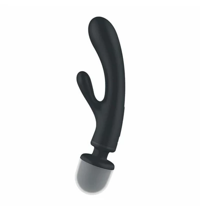 Satisfyer Triple lover - potrójny wibrator, króliczek + wand, szary