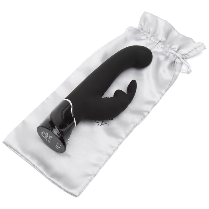 Fifty Shades of Grey Greedy Girl G-Spot Thrusting Rabbit Vibrator- Wibrator króliczek z ruchem pulsacyjnym, Czarny