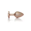 Boss Series Pearl Gold Heart Plug - Korek analny z diamentem, rozmiar M