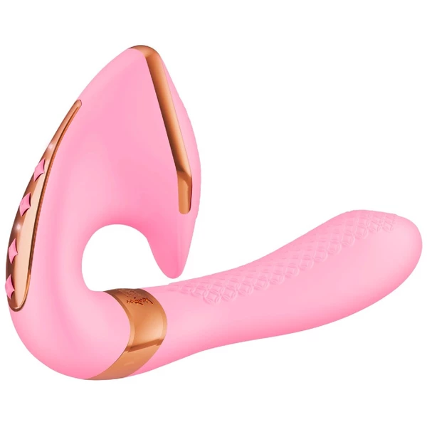 Shunga Soyo Intimate Massager Light Pink - Wibrator króliczek, Różowy