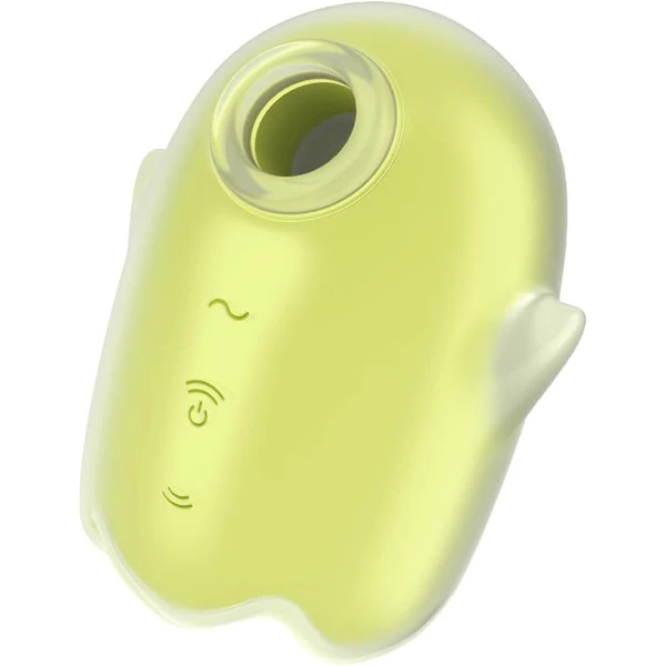 Satisfyer Glowing Ghost - Wibrator łechtaczkowy, z technologią Air Pulse, żółty