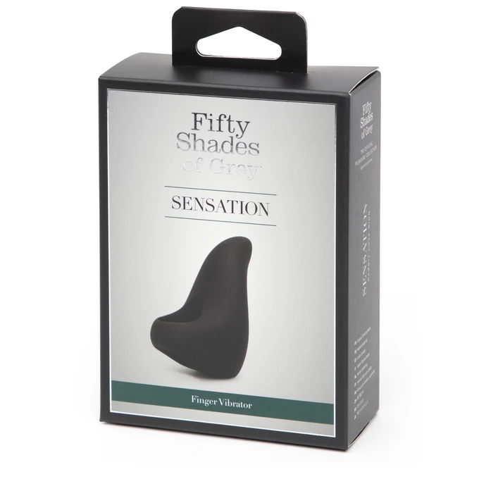 Fifty Shades of Grey Sensation Finger Vibrator- Wibrator na palec, Czarny