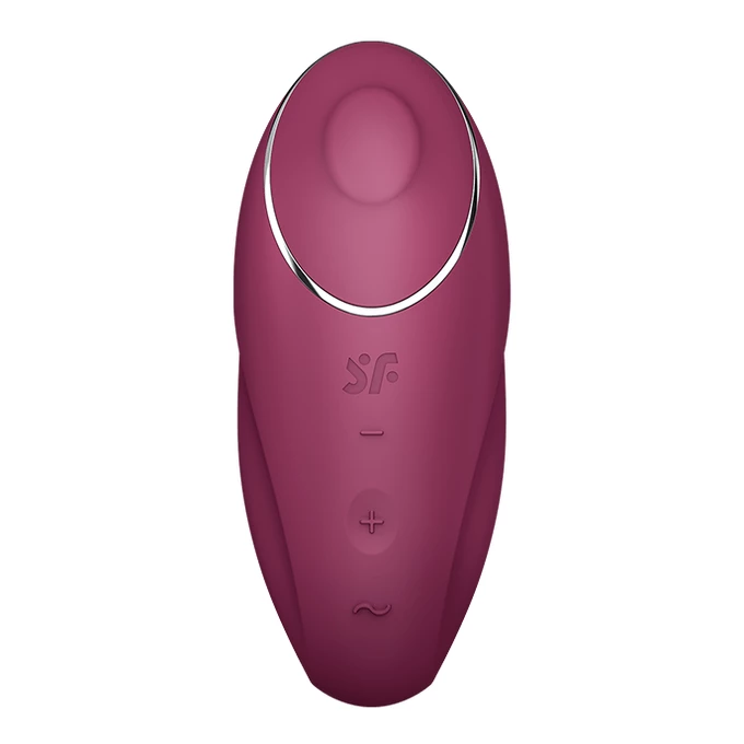 Satisfyer Tap &amp; Climax 1 Red - Wibrator łechtaczkowy, Czerwony