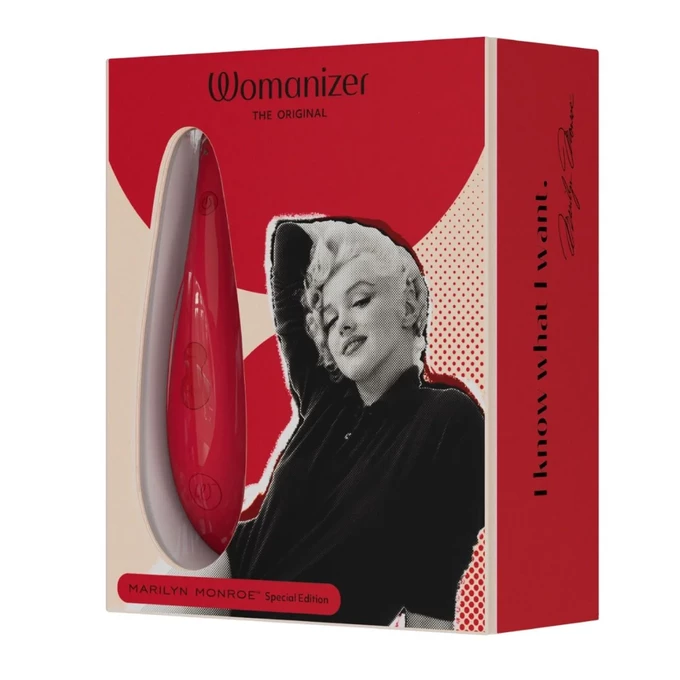 Womanizer Marilyn Monroe Classic 2, Vivid Red - Masażer łechtaczki, Czerwony