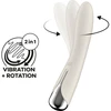 Satisfyer Spinning Vibe Beige 1 - Wibrator klasyczny z funkcją rotacji, Beżowy