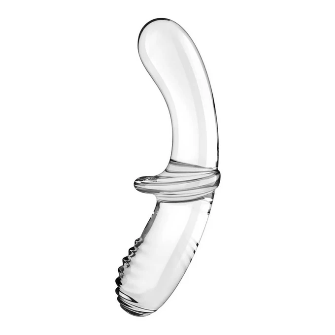 Satisfyer Double Crystal - Dwustronne Dildo, przeźroczyste