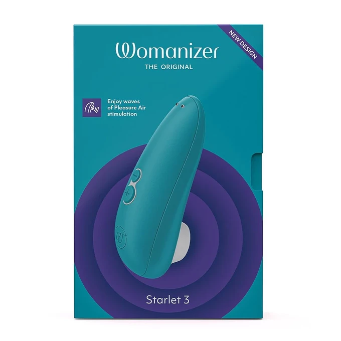 Womanizer Starlet 3 Turquoise - Bezdotykowy stymulator łechtaczkowy, turkusowy