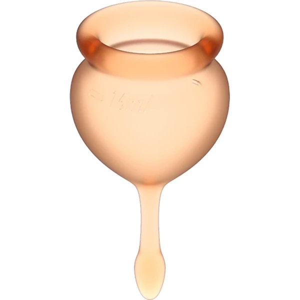 Satisfyer Feel Good Menstrual Cup orange - kubeczki menstruacyjne