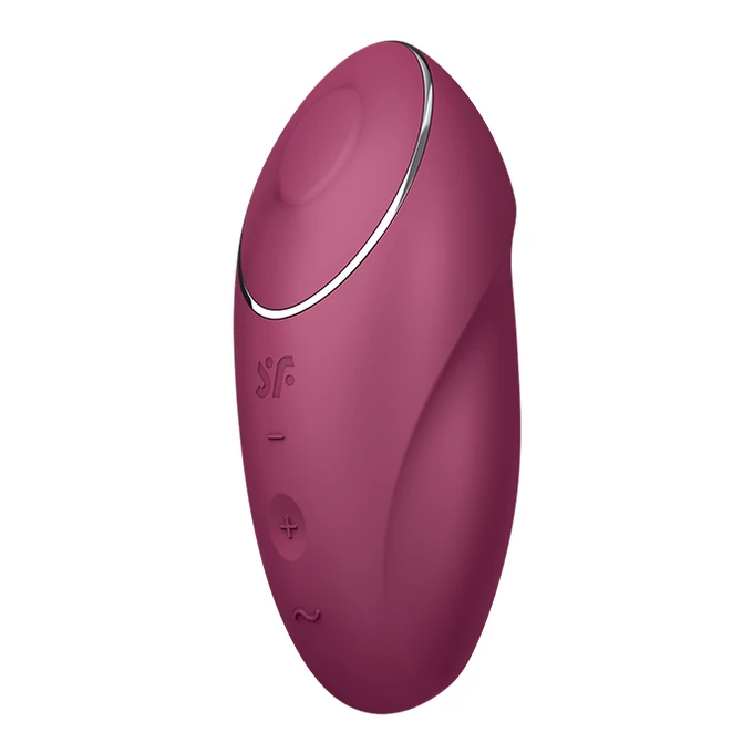 Satisfyer Tap &amp; Climax 1 Red - Wibrator łechtaczkowy, Czerwony