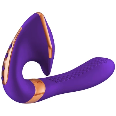 Shunga Soyo Intimate Massager Purple - Wibrator króliczek, Fioletowy