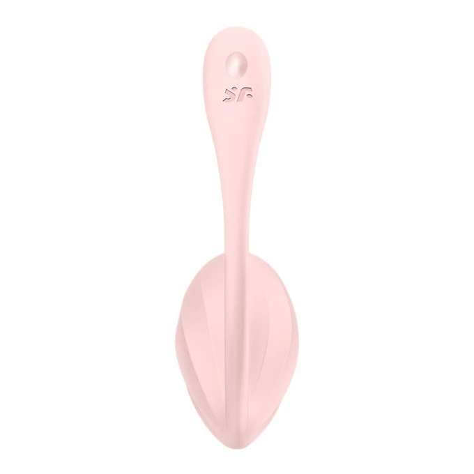 Zestaw Satisfyer Ribbed Petal - Wibrujące jajeczko + lubrykant + spray dezynfekujący