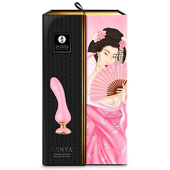 Shunga Sanya Intimate Massager Light Pink - Wibrator klasyczny, Różowy