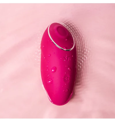 Satisfyer Tap &amp; Climax 1 Red - Wibrator łechtaczkowy, Czerwony