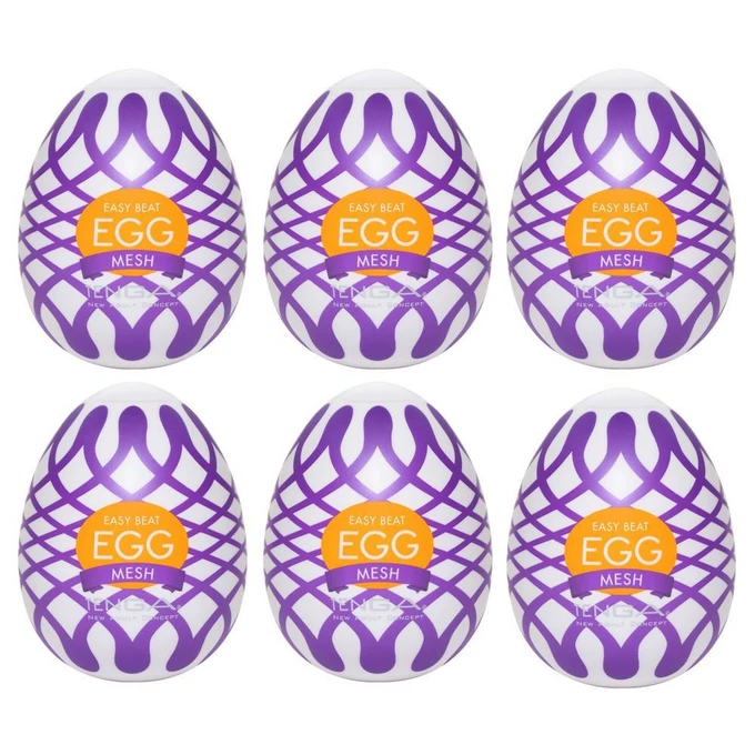 TENGA Egg Mesh Pack Of 6 - Masturbator jajeczko zestaw