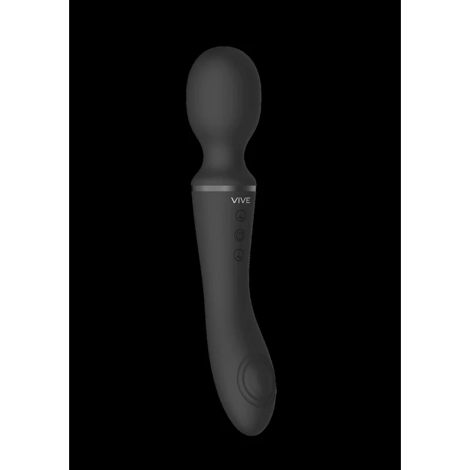 Vive Enora Wand &amp; Vibrator Black - Wibrator wand 2w1