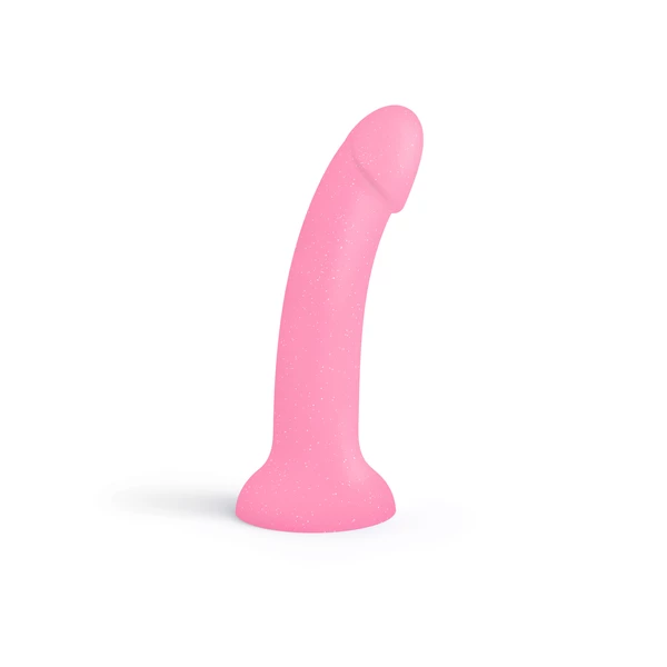 Love to Love Dildolls Glitzy - Dildo klasyczne z przyssawką, z drobinkami brokatu 
