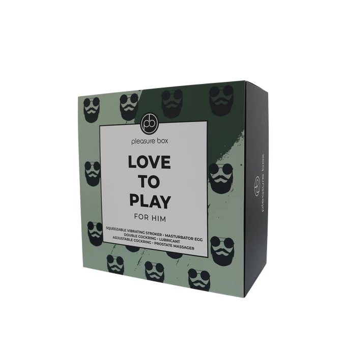 Pleasure box, Love to play - Zestaw gadżetów dla niego 