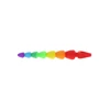 TOYJOY Rainbow Heart Beads Rainbow - Koraliki analne