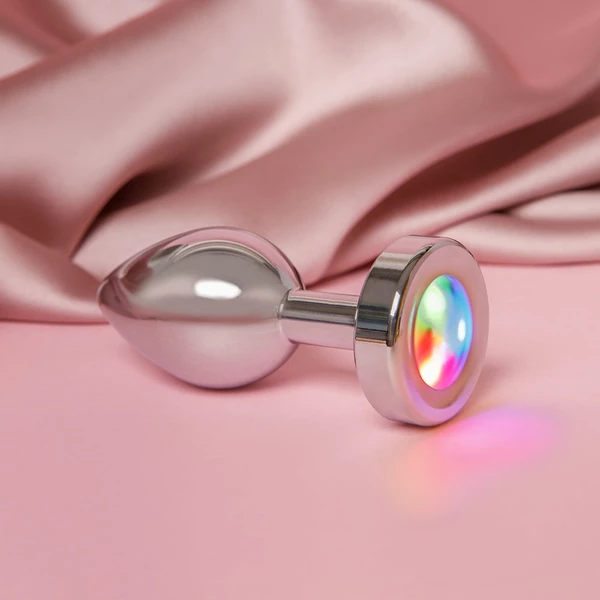 Crushious Borealis Led - Korek analny z lampką led, rozmiar M