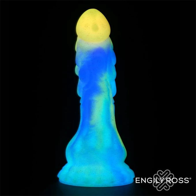 Engily Ross Luminiscent Dragon - Dildo, świecące w ciemności z przyssawką