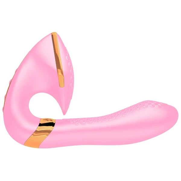 Shunga Soyo Intimate Massager Light Pink - Wibrator króliczek, Różowy