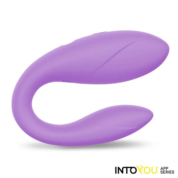 IntoYou Couple toy - Elastyczne, wibrujące jajeczko sterowane aplikacją, Fioletowy