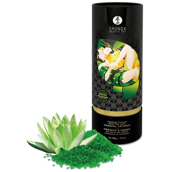 Shunga Bath Salts Oriental Crystals Lotus Flower - Sól do kąpieli kwiat lotosu