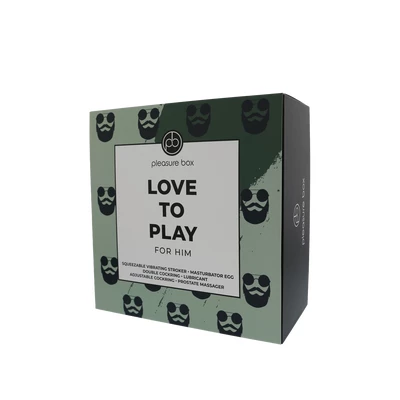 Pleasure box, Love to play - Zestaw gadżetów dla niego 