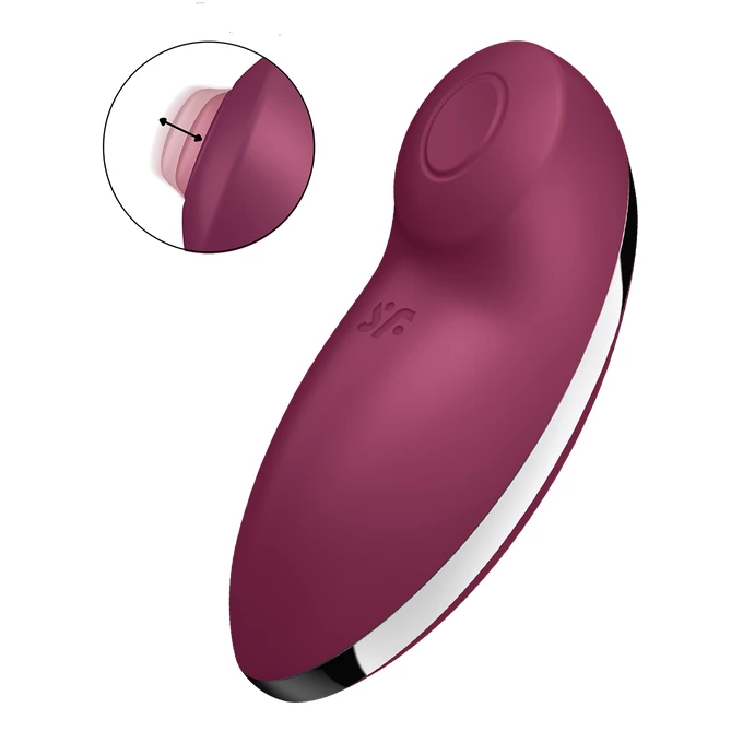 Satisfyer Tap &amp; Climax 2 Red - Wibrator łechtaczkowy, czerwony