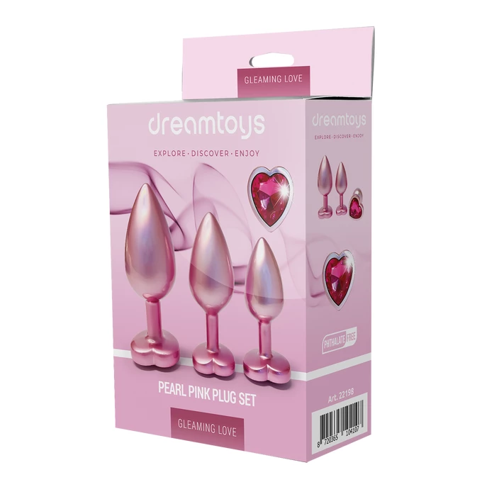 Dream Toys Pearl Pink Plug Set - Zestaw korków analnych 