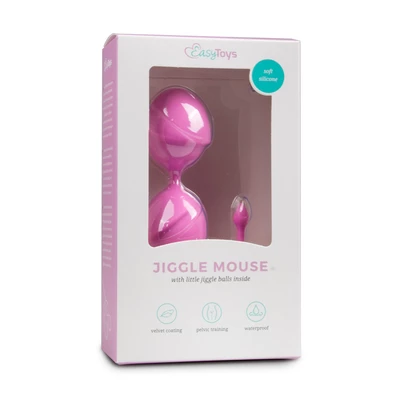 Easy Toys Double Vagina balls - Kulki gejszy, różowe