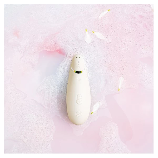 Womanizer Premium 2, Warm grey - Bezdotykowy masażer łechtaczki, beżowy