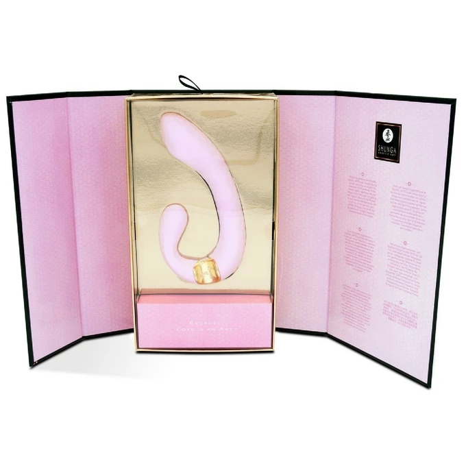 Shunga Miyo Intimate Massager Light Pink - Wibrator króliczek, Różowy