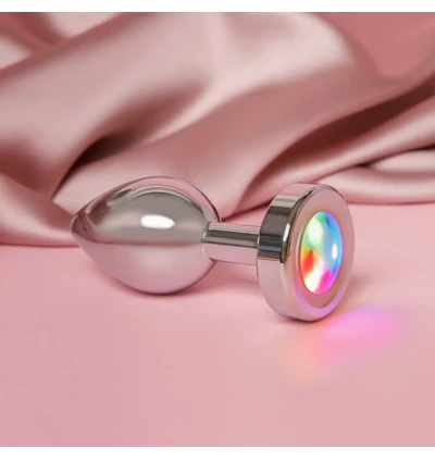 Crushious Borealis Led - Korek analny z lampką led, rozmiar M