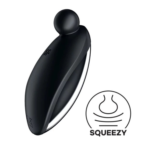Satisfyer Spot on 2 - Wibrator łechtaczkowy typu Lay-on, Czarny