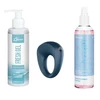 Zestaw Satisfyer Ring 2 wibrujący pierścień - erekcyjny + lubrykant + spray dezynfekujący