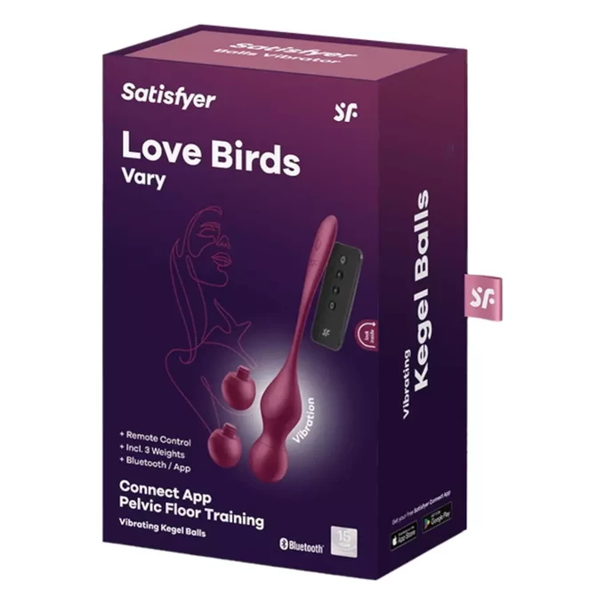 Satisfyer Love Birds Vary - Kulki gejszy, sterowane aplikacją lub pilotem