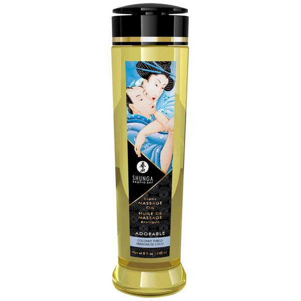 Shunga Massage Oil Adorable Coconut Thrills - Olejek do masażu kokosowy