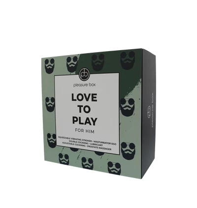 Pleasure box, Love to play - Zestaw gadżetów dla niego 