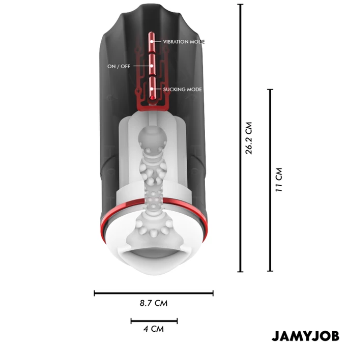 JAMYJOB Megabite Mouth - Automatyczny masturbator z funkcją ssania