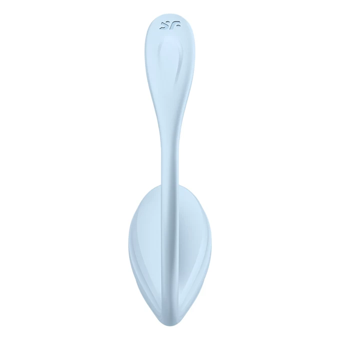 Satisfyer Smooth Petal - Wibrujące jajeczko sterowane aplikacją, Niebieskie