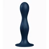 Satisfyer Double Ball-R - Dildo klasyczne z przyssawką, Granatowe