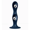 Satisfyer Double Ball-R - Dildo klasyczne z przyssawką, Granatowe