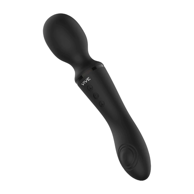 Vive Enora Wand &amp; Vibrator Black - Wibrator wand 2w1