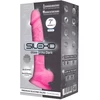 Silexd Model 1 7' Pink Glow In The Dark - Dildo klasyczne na przyssawce świecące w ciemności