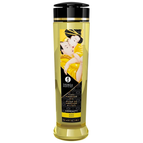 Shunga Massage Oil Serenity Monoi - Olejek do masażu monoi (kwiat gardenii)