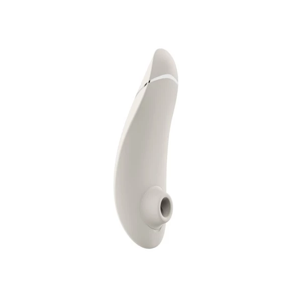 Womanizer Premium 2, Warm grey - Bezdotykowy masażer łechtaczki, beżowy